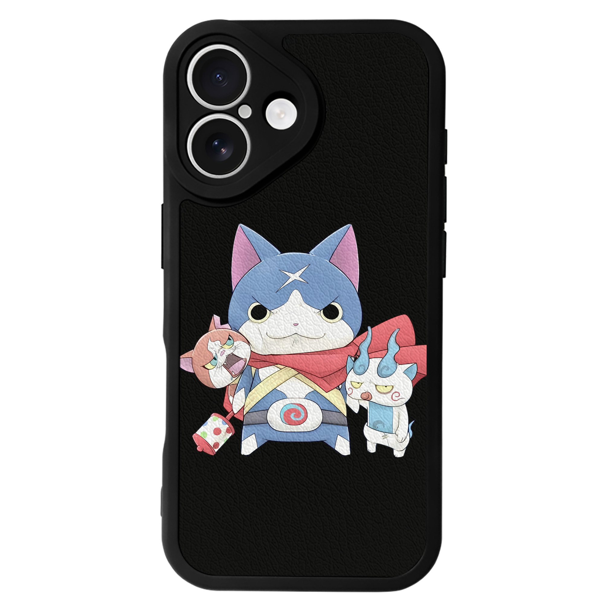 （画像用） 妖怪ウォッチ Yo-kai Watch 【iPhone 16シリーズ対応】シリコンスマホケース（レザー調） 材質：シリコン